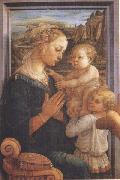Filippo Lippi,Madonna with Child and Angels or Uffizi Madonna Sandro Botticelli